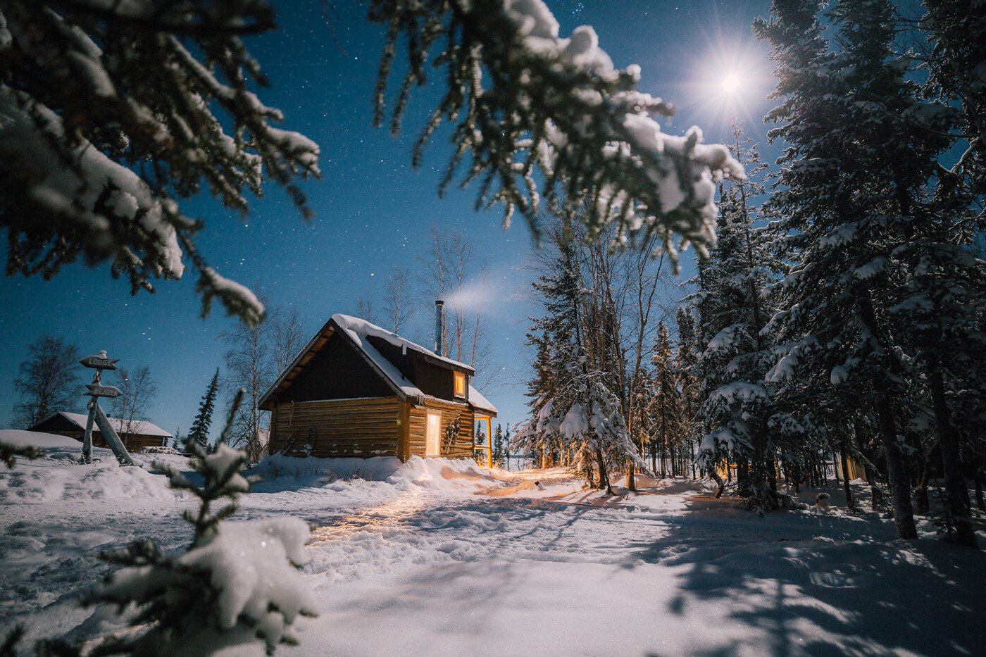 Beaver Cabin Moonlight Trails_Martina Gebarovska_Winter-1